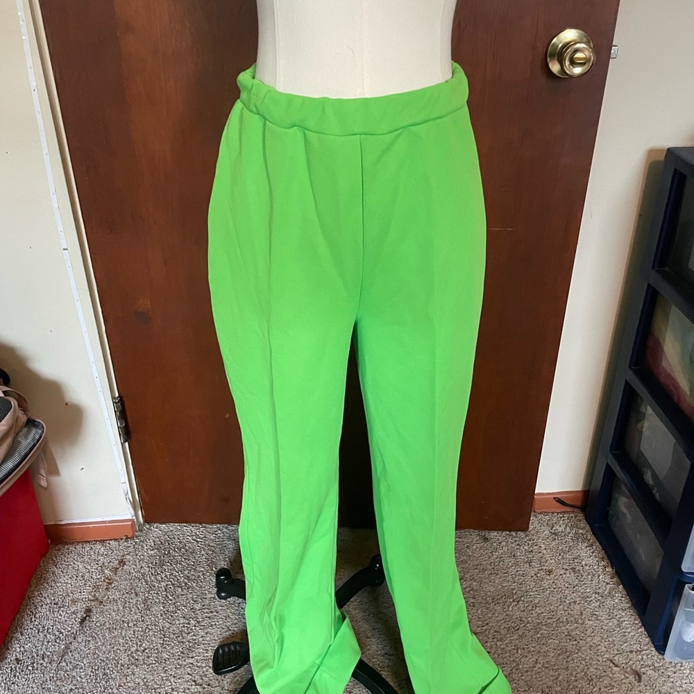 Vibrant Green Women's Pants
